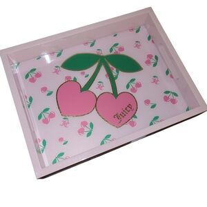 Juicy Couture Pink and Green Cherry Trinket Tray